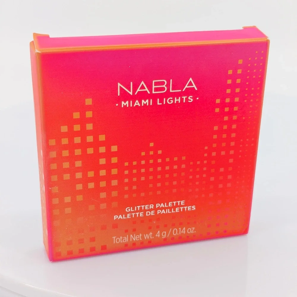 NABLA Miami Lights Glitter Palette Pressed Eye Shadow Quad 4g NEW